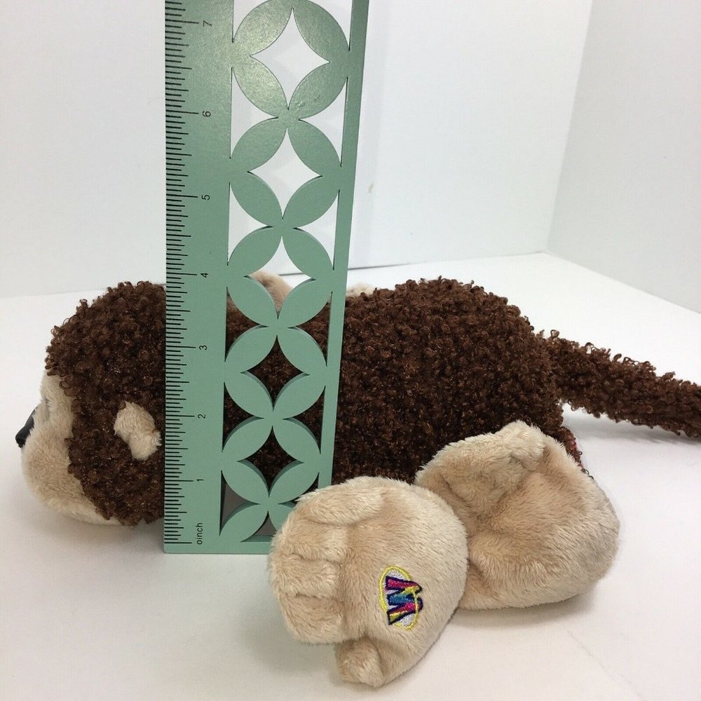 Ganz Webkinz Plush Cheeky Monkey 9" Brown Curly Stuffed Animal No Code Jungle - Picture 7 of 12